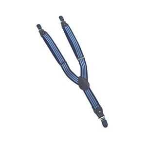 H&M Tan and Blue Suspenders with Adjustable Elastic Straps
